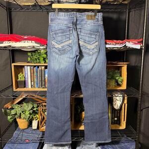 BKE Derek Jeans Navy Blue Regular Fit Pants Mens 30x32